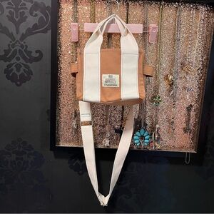 NWOT Urban Outfitters Tan and White Mini Tote